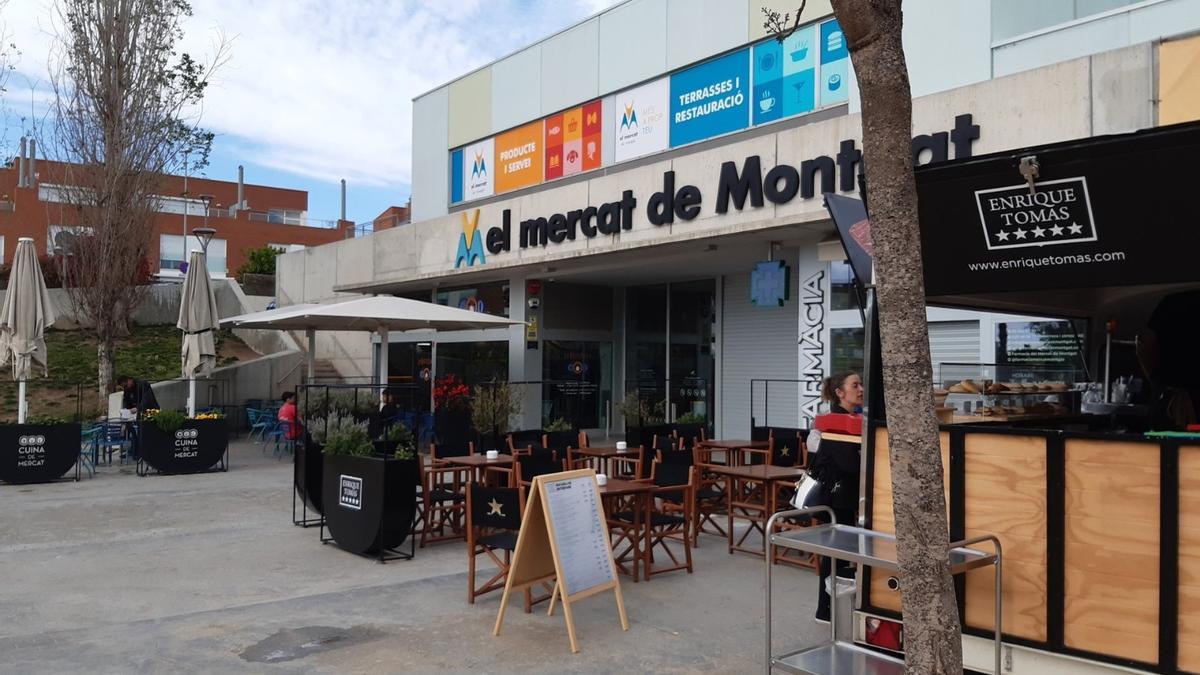 Mercado de Montgat, donde se encuenta la administración número 1, que ha vendido un quinto premio de la Lotería de Navidad 2025