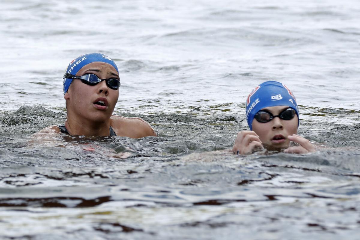 Las dos españolas, al finalizar el 10k