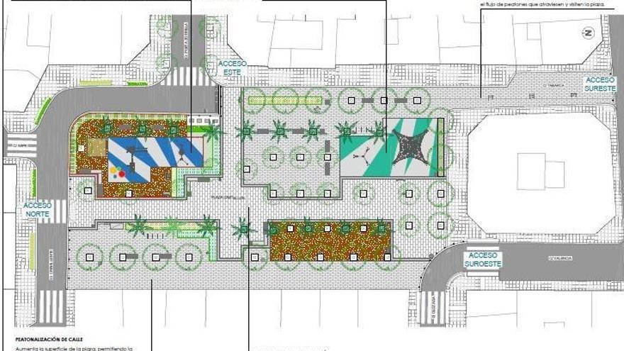 400.000 € para reurbanizar la plaza de Castellón y peatonalizar su entorno