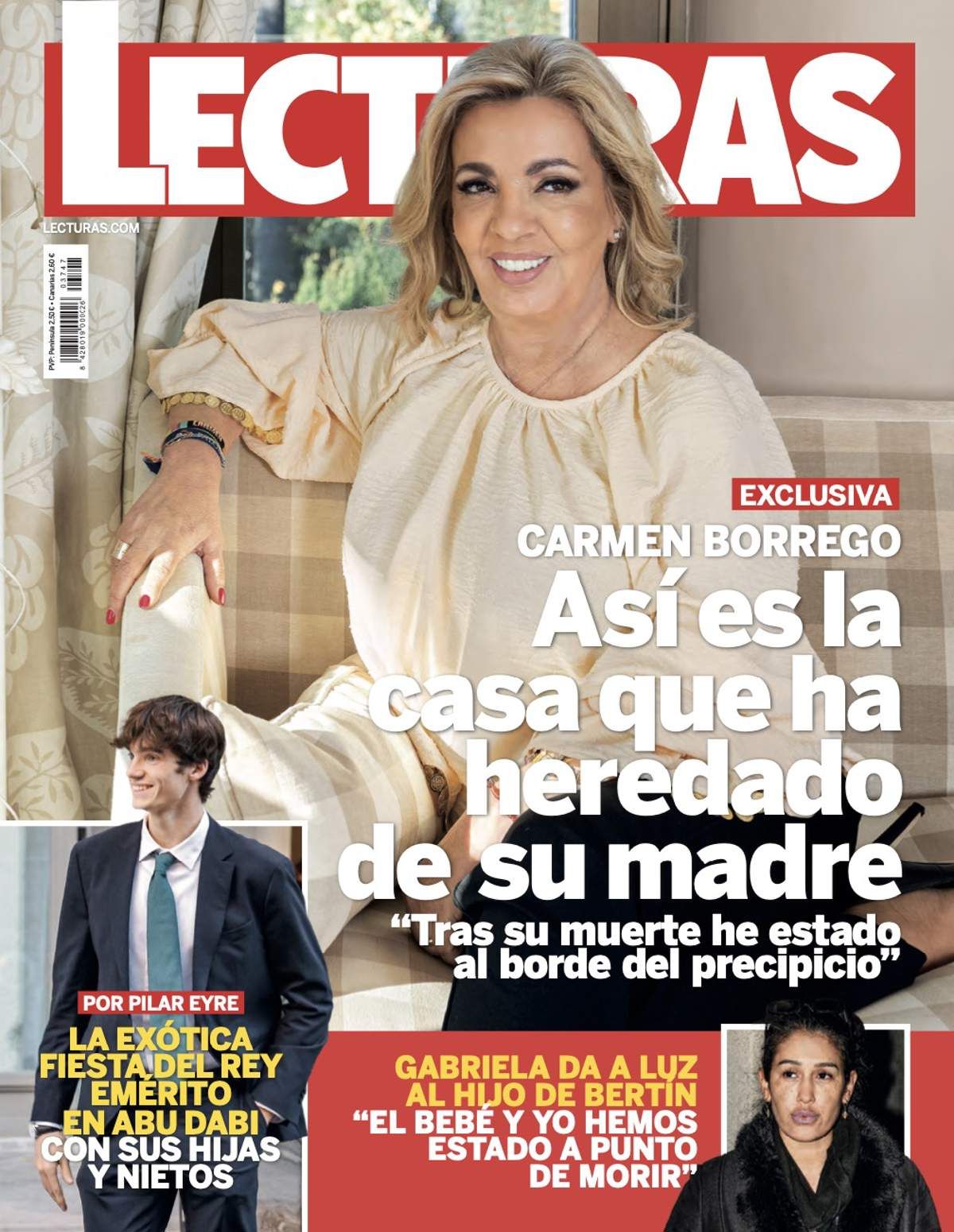 El reportaje protagonizado por Carmen Borrego en 'Lecturas'