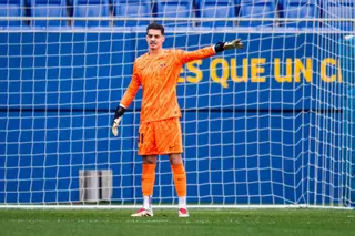 Áron Yaakobishvili, portero del filial del Barça, cedido al Andorra