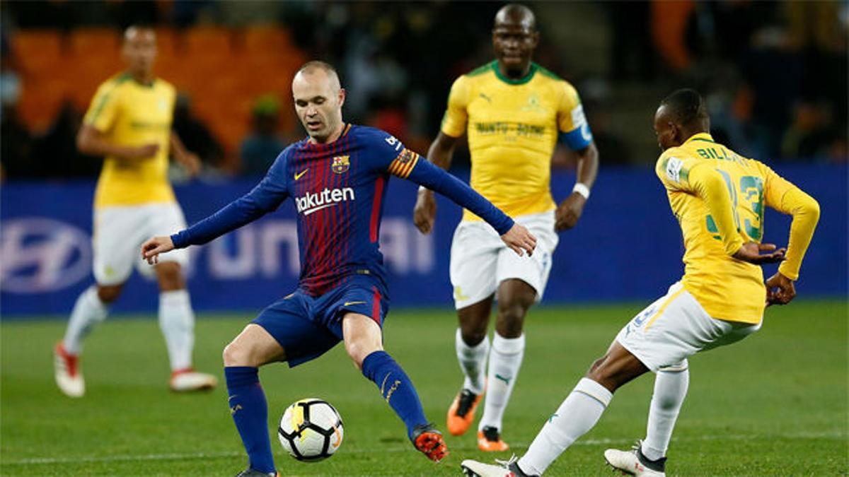 El Barça ganó sin problemas al Sundowns