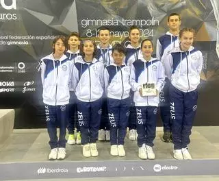 El Olimpus Zeus cosecha seis metales en el Campeonato de España de Trampolín