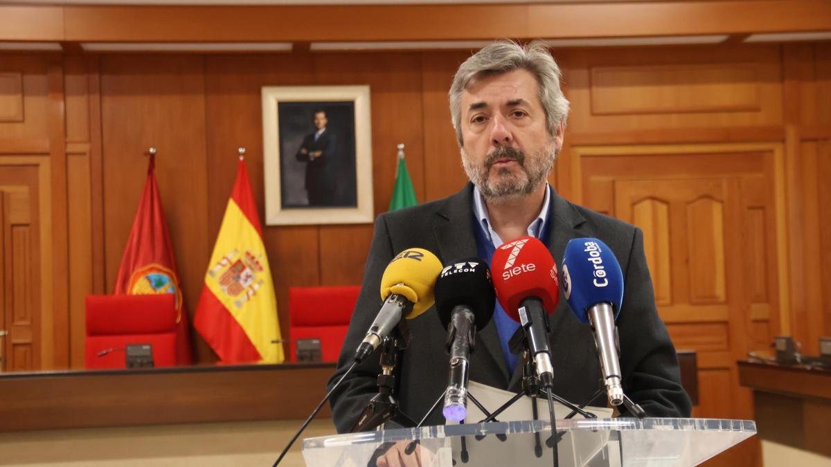 El portavoz del PP en el Ayuntamiento, Miguel Ángel Torrico, hoy.