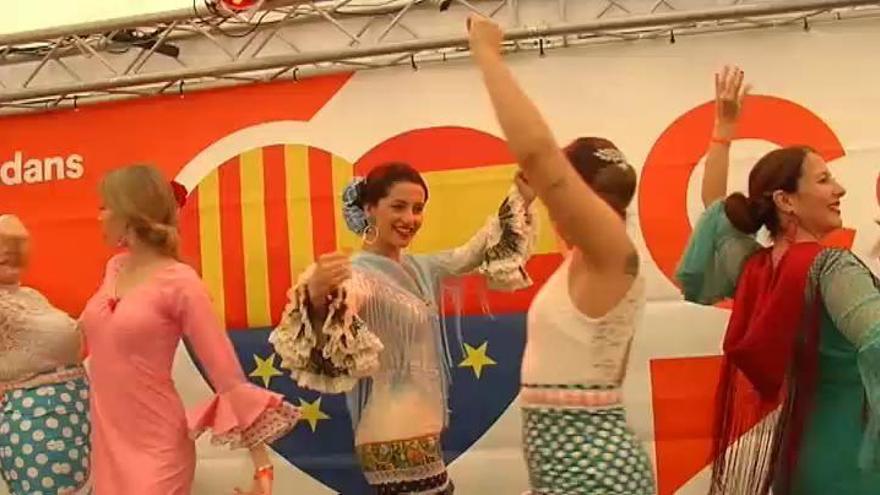 Inés Arrimadas reflexiona bailando sevillanas en Barcelona