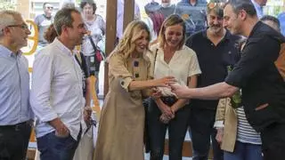 Yolanda Díaz hace campaña en Asturias
