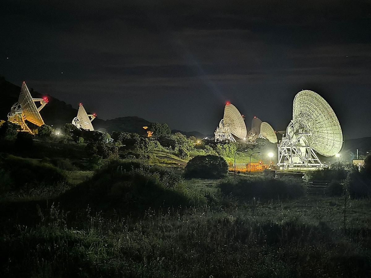 Pie: Antenas del Madrid Deep Space Communications Complex, en Robledo de Chavela, uno de los tres centros que forman la Red del Espacio Profundo de la NASA