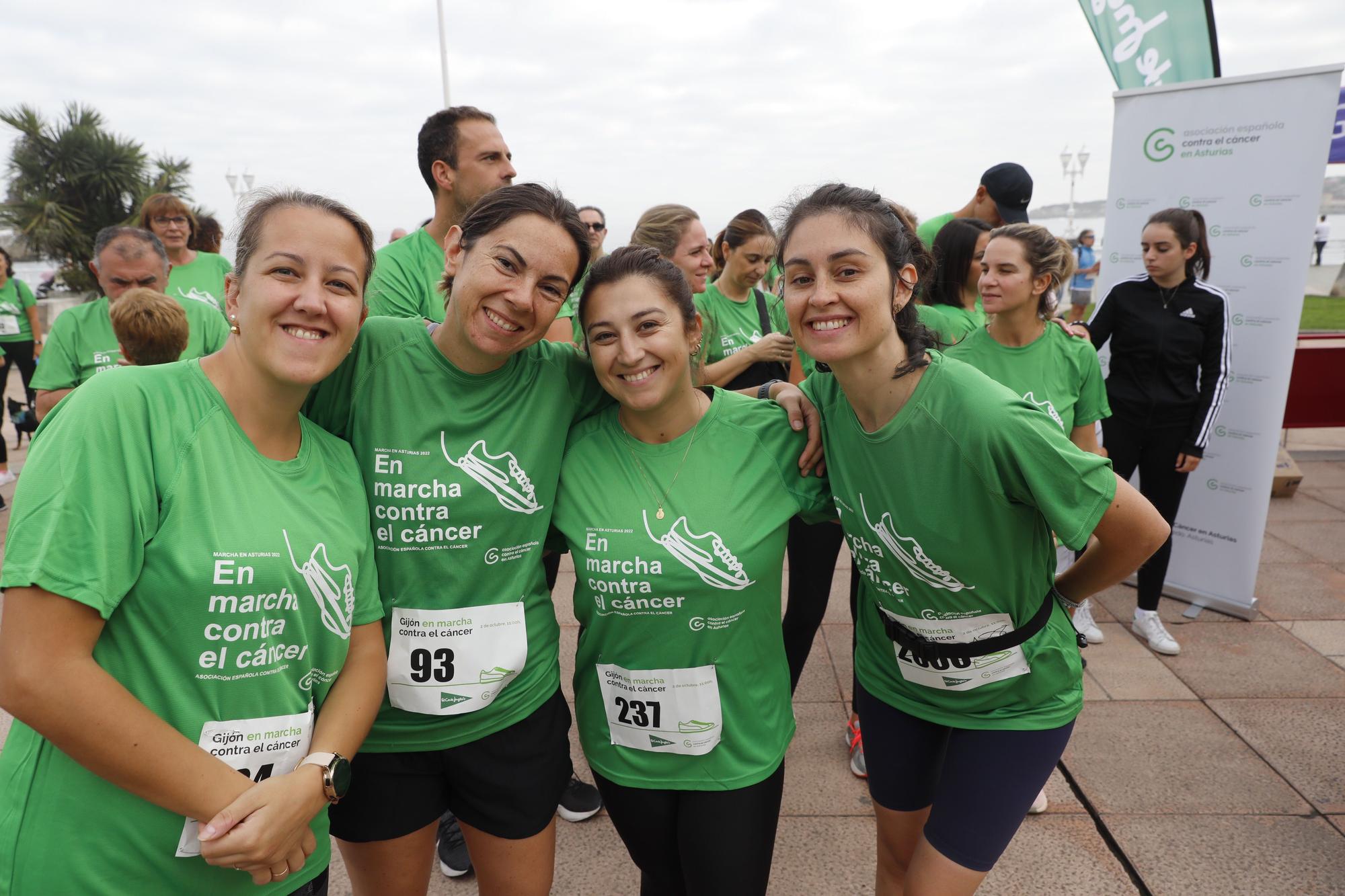 Marcha contra el cáncer en Gijón