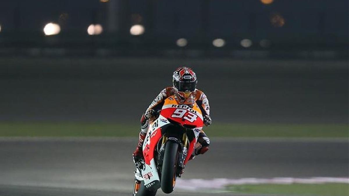 Marc Marquez en Qatar.