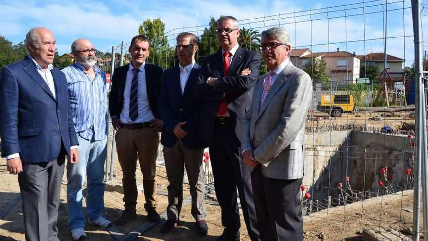 Santiago Villanueva (2º d.), Francisco Marín (3º d.), Antonio Coello (1º d. ) y Enrique Cabaleiro (4º d.). // J. V.