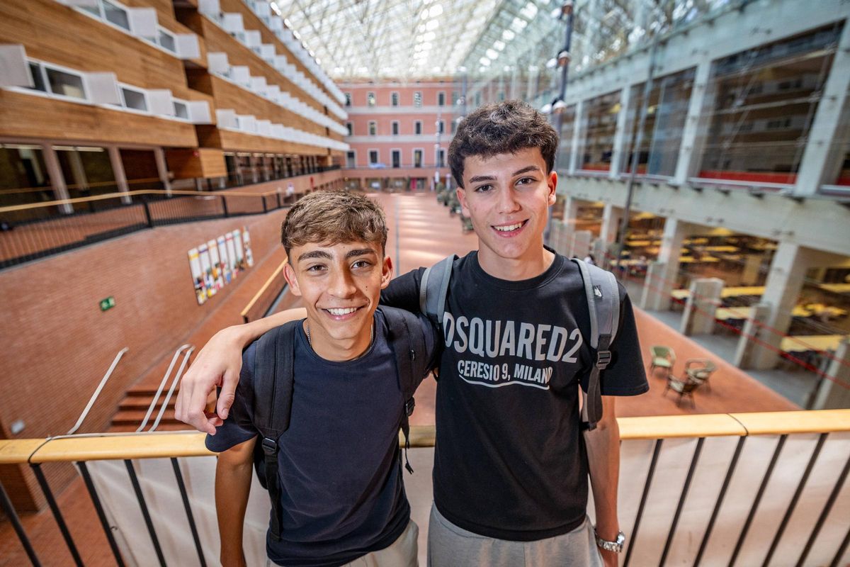 Quique y Nico, este miércoles en la UPF.