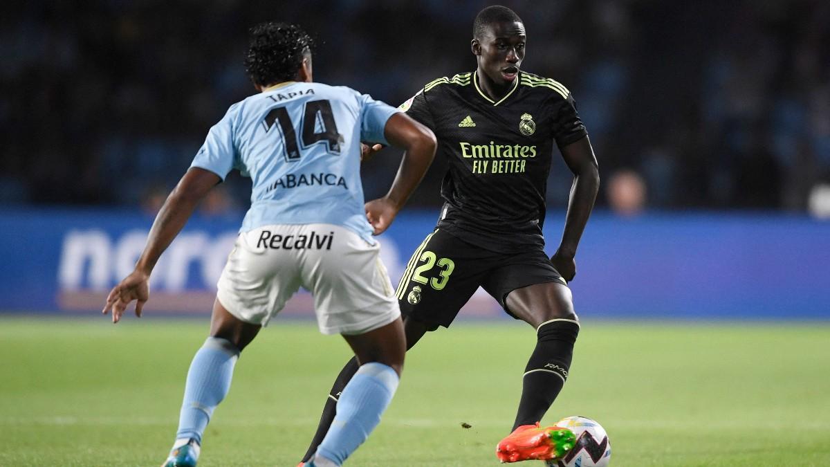 Ferland Mendy, durante el Celta-Real Madrid