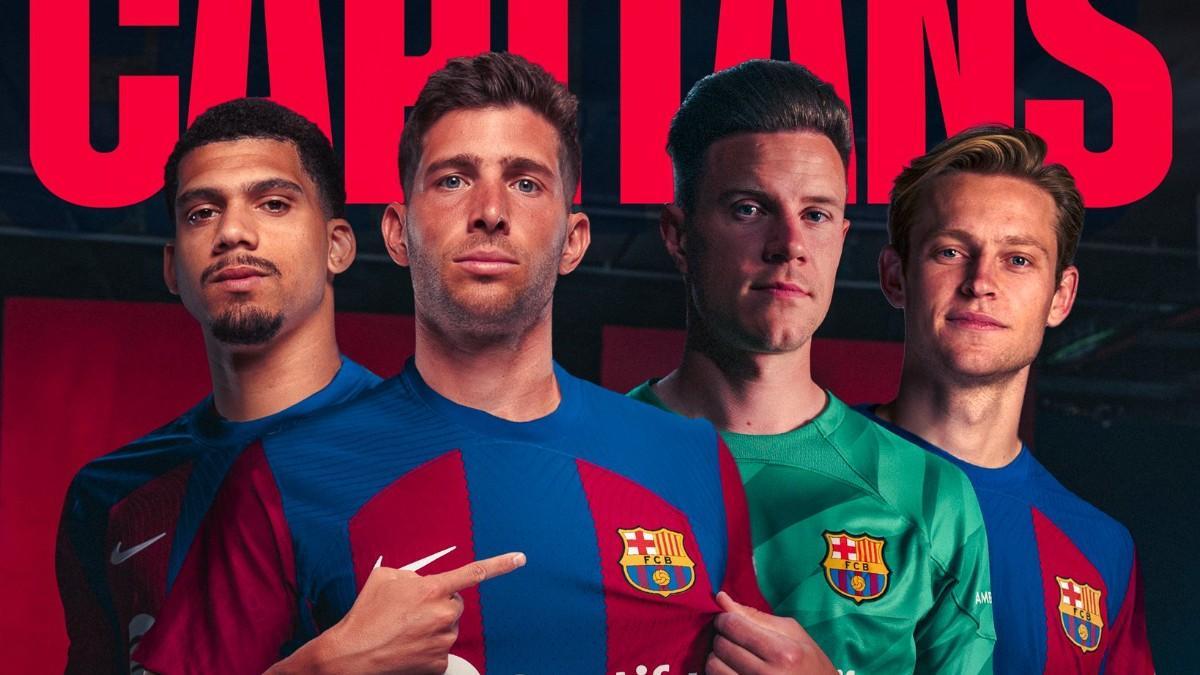 Los capitanes del Barça para la temporada 2023/24