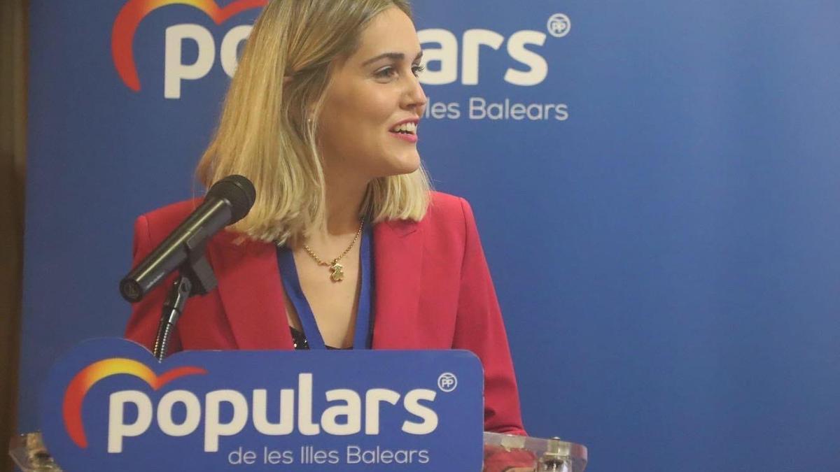 Lourdes Roca, presidenta de Nuevas Generaciones del PP de Baleares.