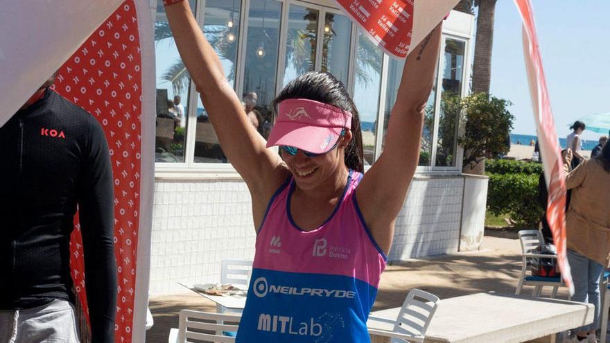 Patricia Bueno, acabando uno de los tres días de competición.