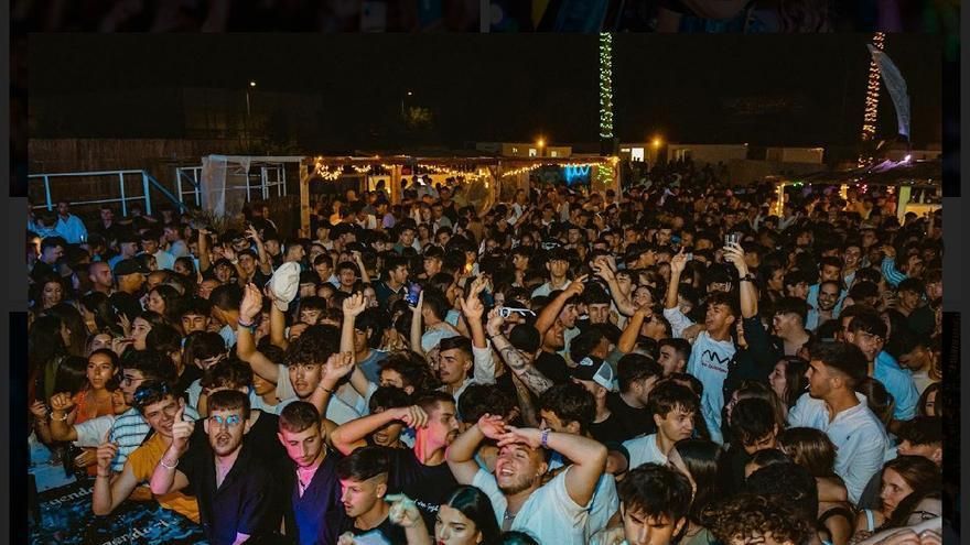 Fiesta universitaria de Cáceres en el recinto ferial.