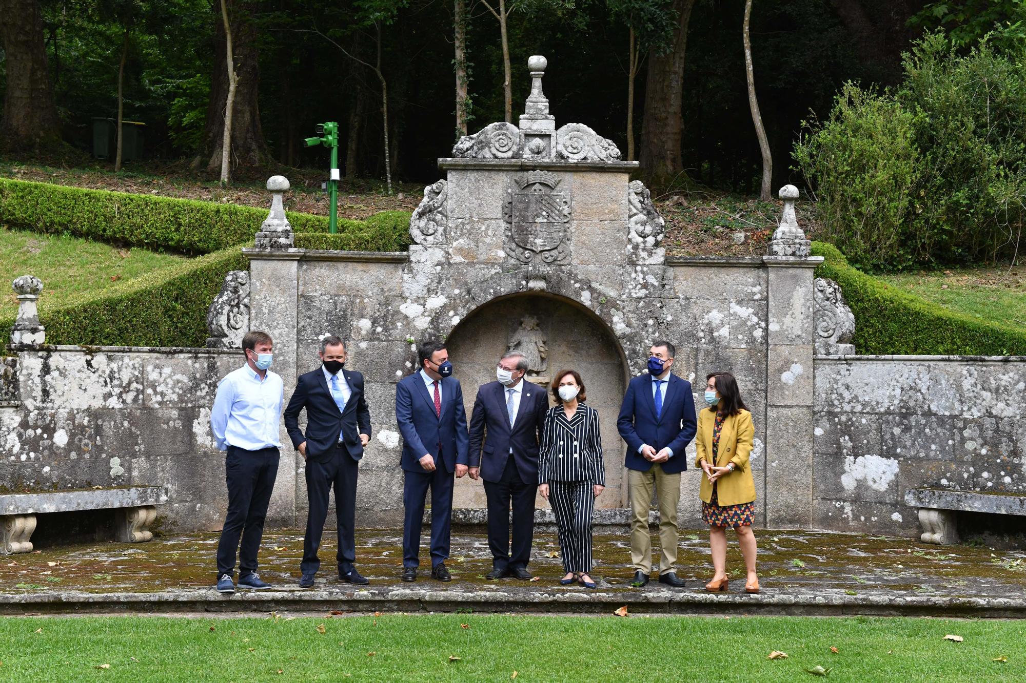 Acto oficial de la apertura de las jardines del pazo de Meirás