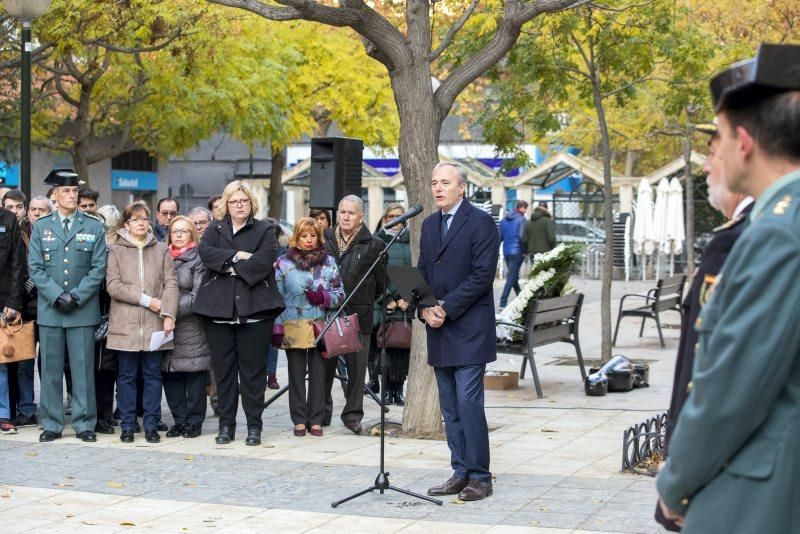 Homenaje a las víctimas de la casa cuartel de Zaragoza