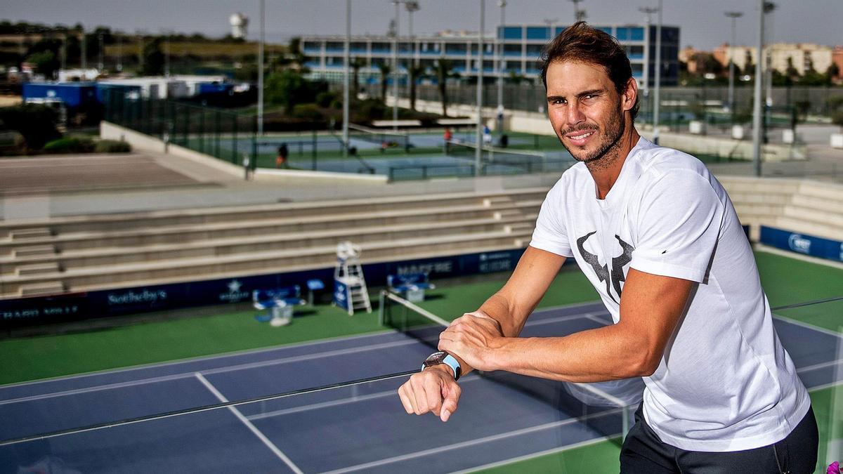 Rafa Nadal, en las instalaciones de su academia en Manacor.   | // JORDI COTRINA