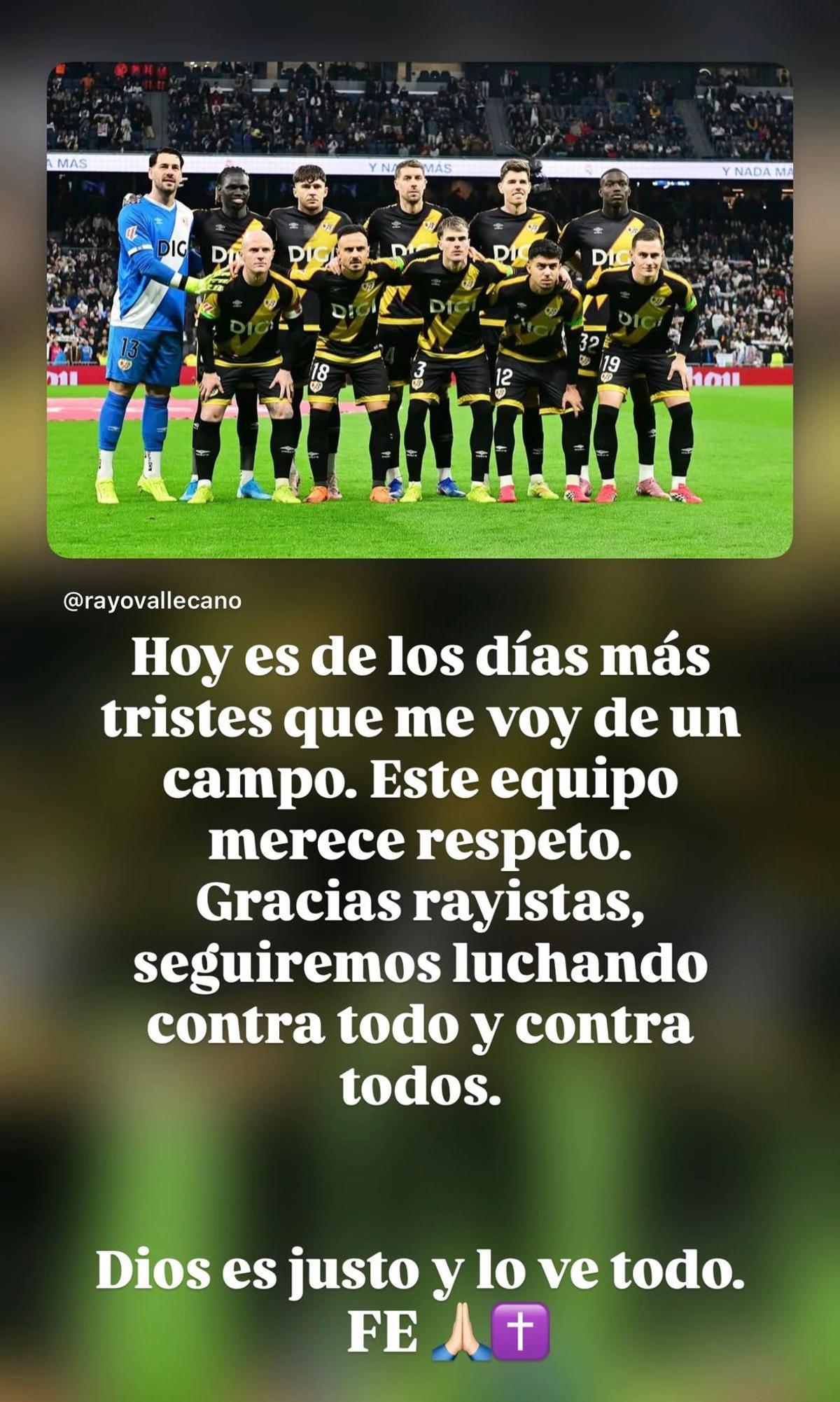 La publicación de Pep Chavarría en su cuenta de Instagram