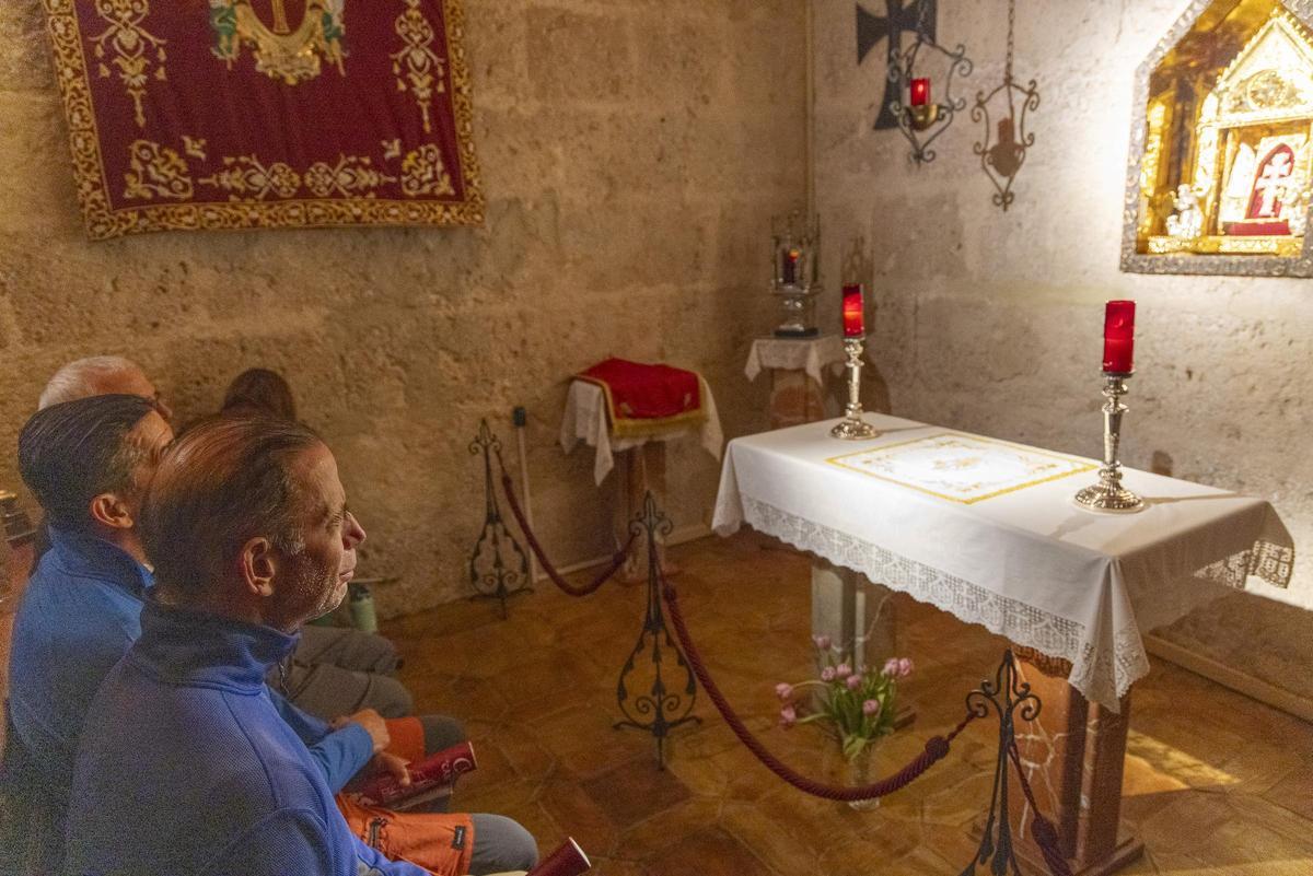 Recibimiento peregrinos de Artajona