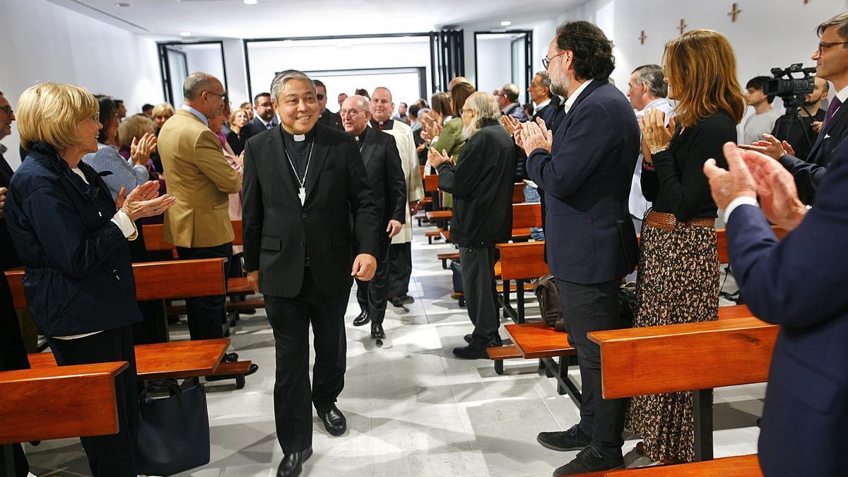 El nunci apostòlic del Papa Francisco a Espanya, Bernardito Auza, ha inaugurat aquesta vesprada la nova casa d'acollida Sant Pasqual ‘El Pati’.