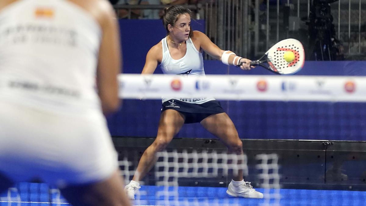 Paula Josemaría, durante el duelo de cuartos de final en el Madrid Master.