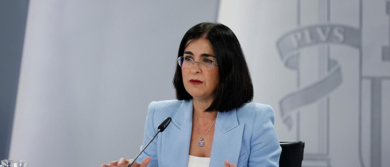 La ministra de Sanidad, Carolina Darias.