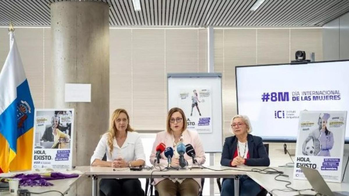 Presentación de la campaña del Gobierno de Canarias por el 8M