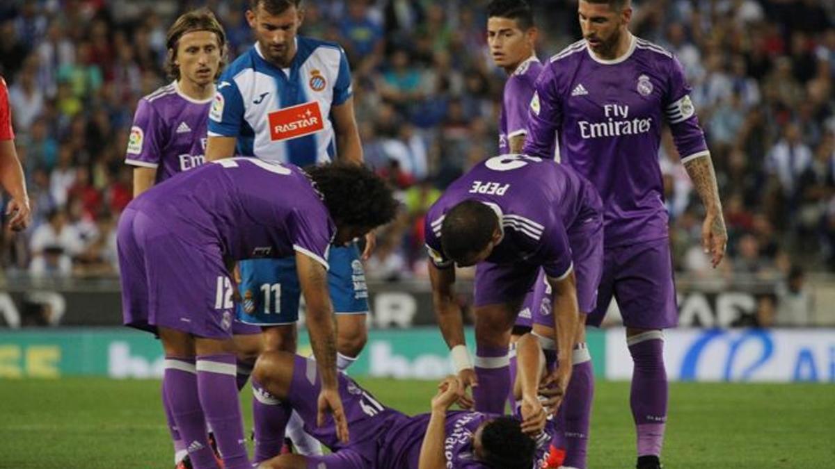 Casemiro se lesionó contra el Espanyol