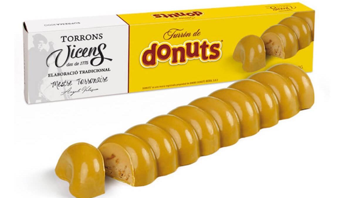 Imagen promocional del turrón de Donuts.