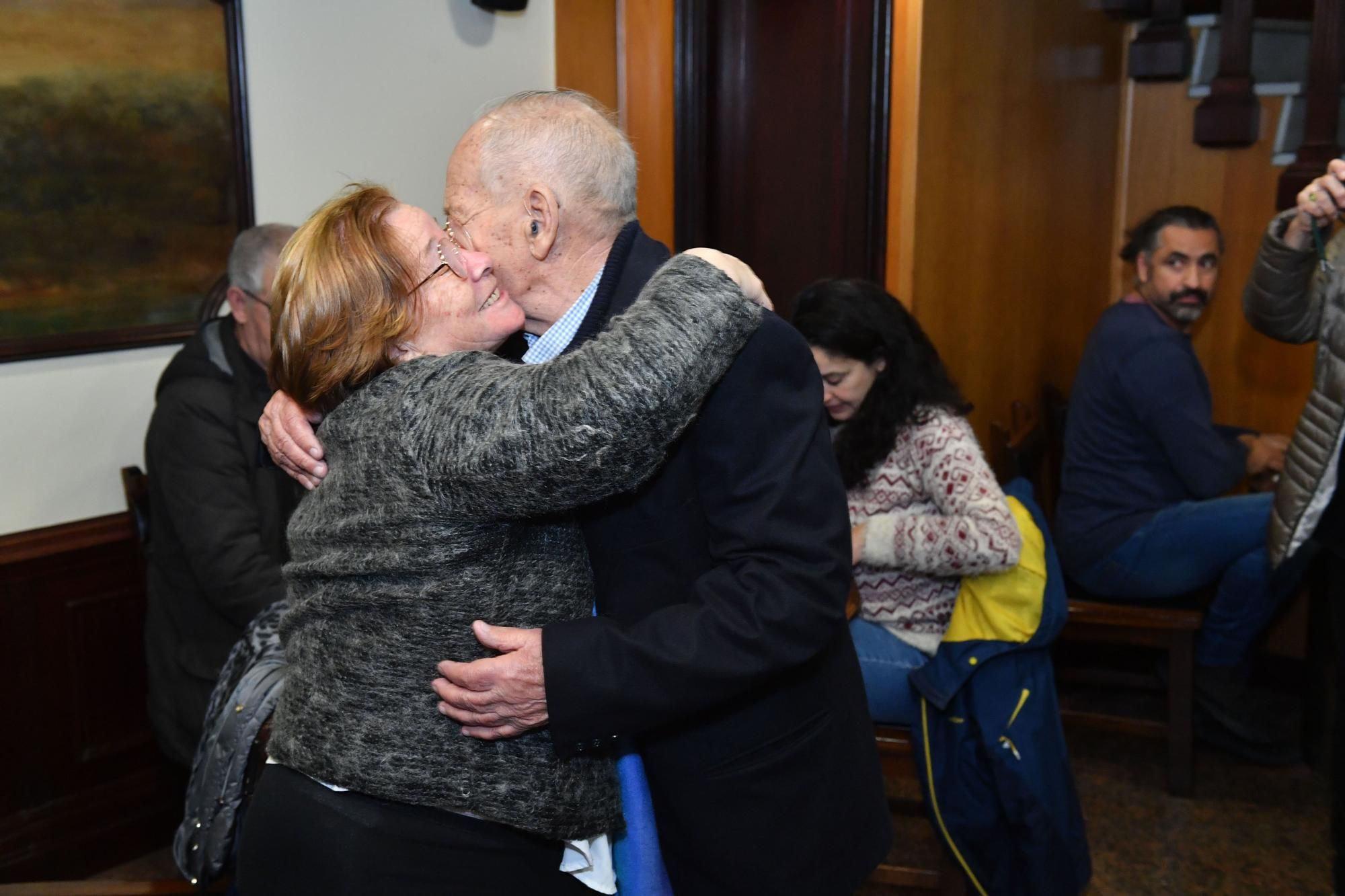 César Bonilla, en la celebración de sus 90 años