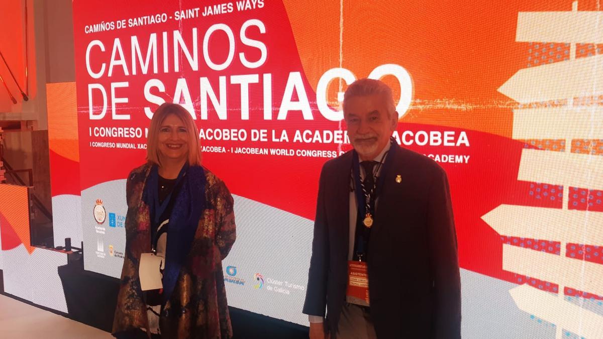 La jueza canaria Reyes Martel, en el I Congreso Mundial Jacobeo