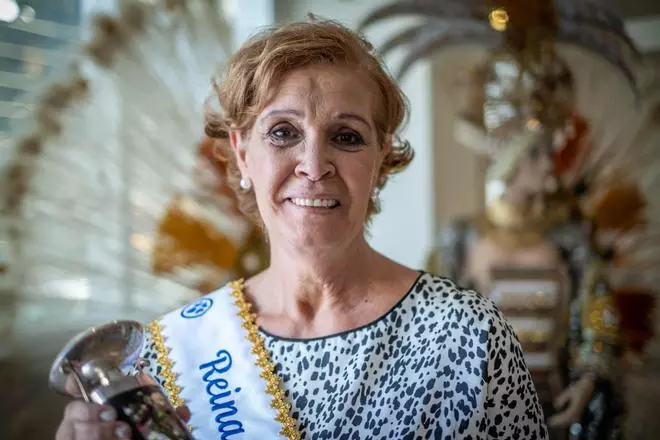María Isabel García, reina del Carnaval de los Mayores de Tenerife