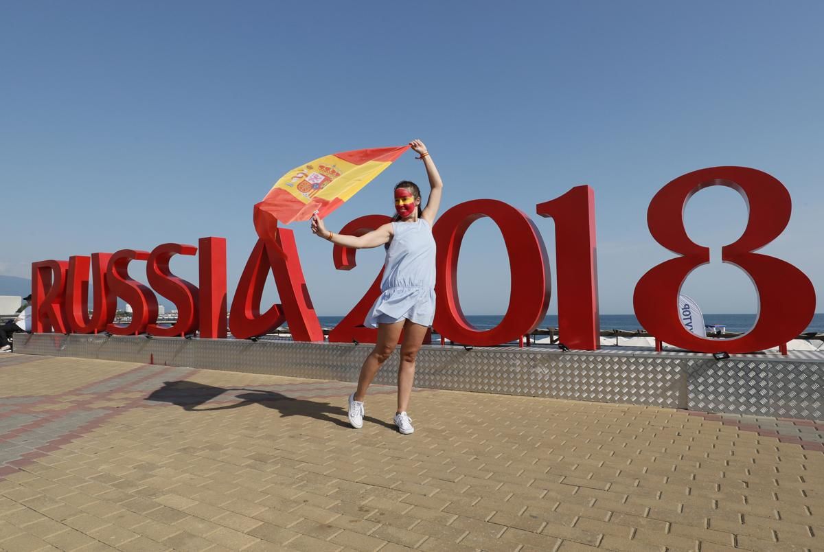 Aficionados españoles en Sochi