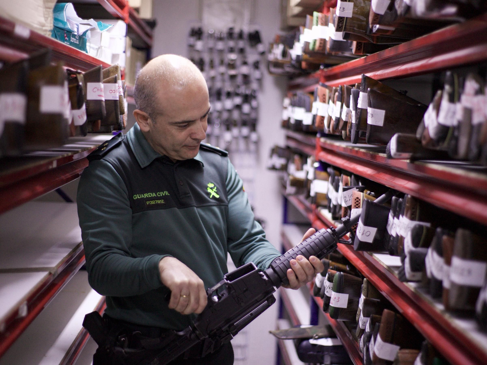 Intervención de armas de la Guardia Civil de la Región de Murcia
