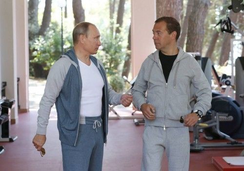 Meeting of President Vladimir Putin and Prime Minister Dmitry Medvedev in Sochi