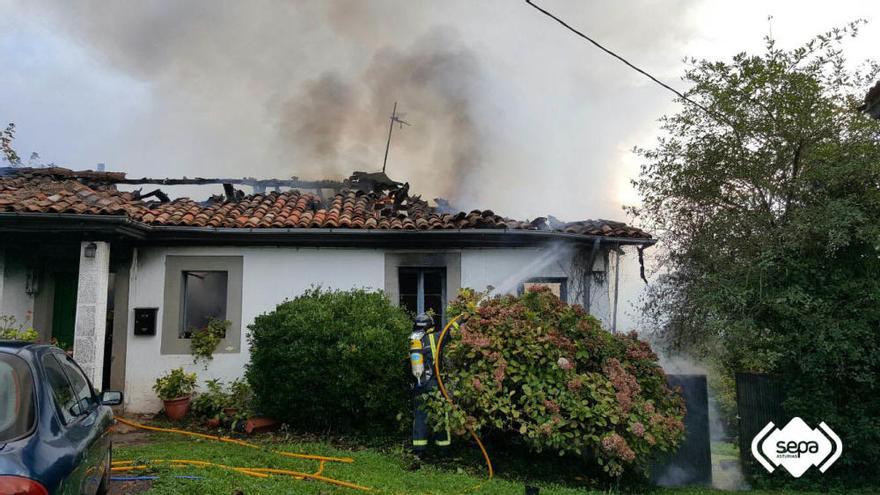 Fallece una mujer en un incendio en Villaviciosa