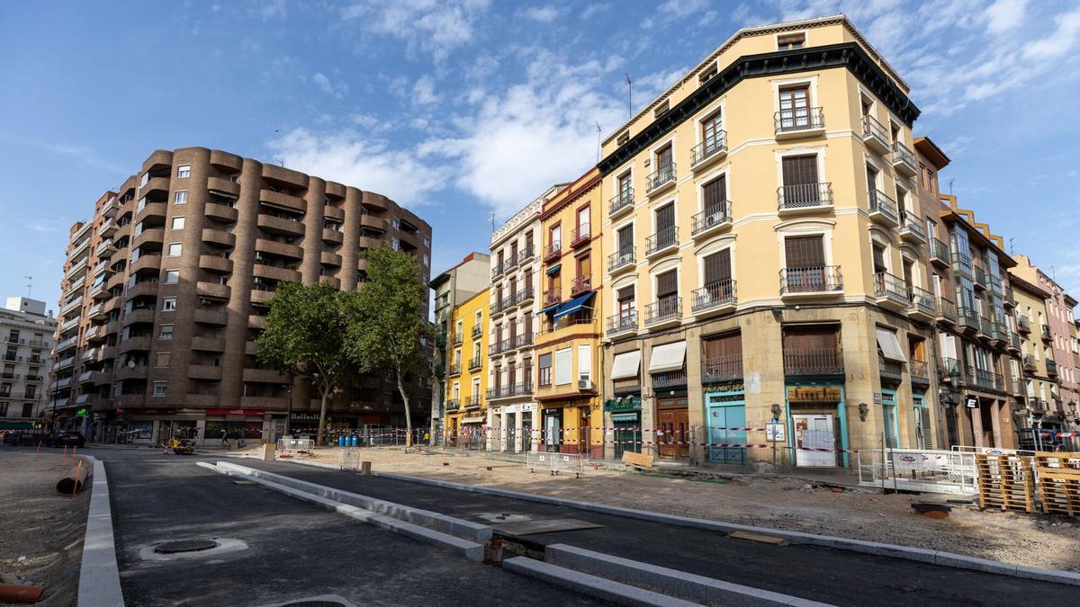 VÍDEO | Así avanzan las obras en la plaza San Miguel de Zaragoza
