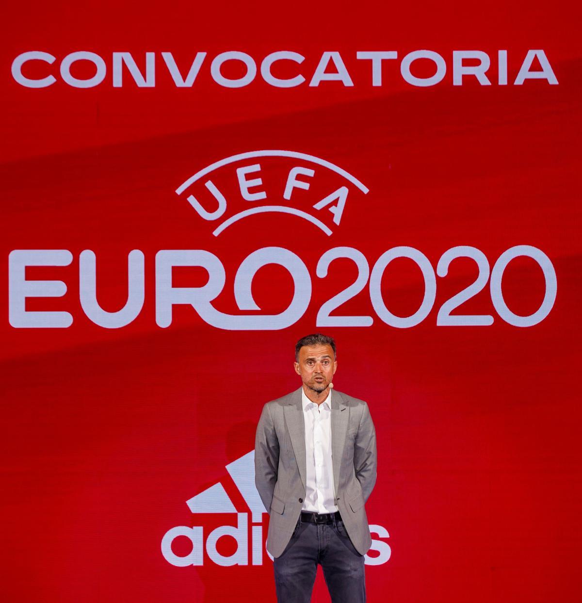 Luis Enrique, en la presentación de la lista de la Eurocopa