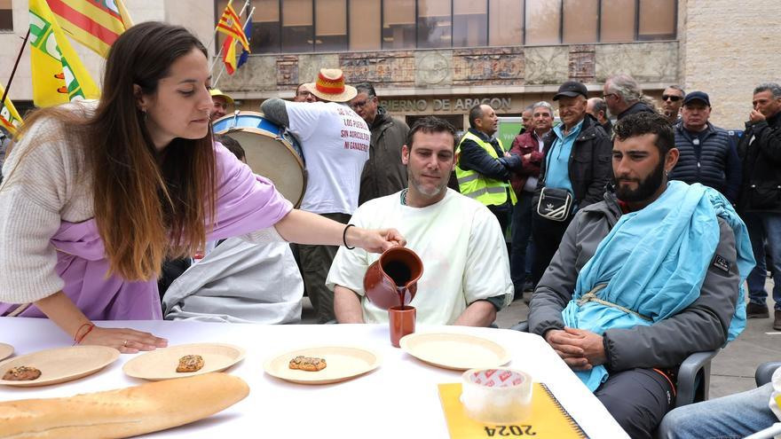 Las protestas agrarias vuelven a Zaragoza: &quot;Nuestro final será el de todos&quot;