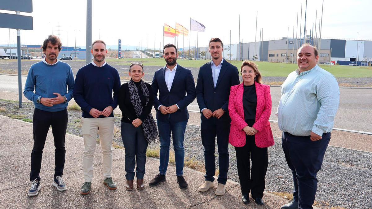 Un momento de la visita.