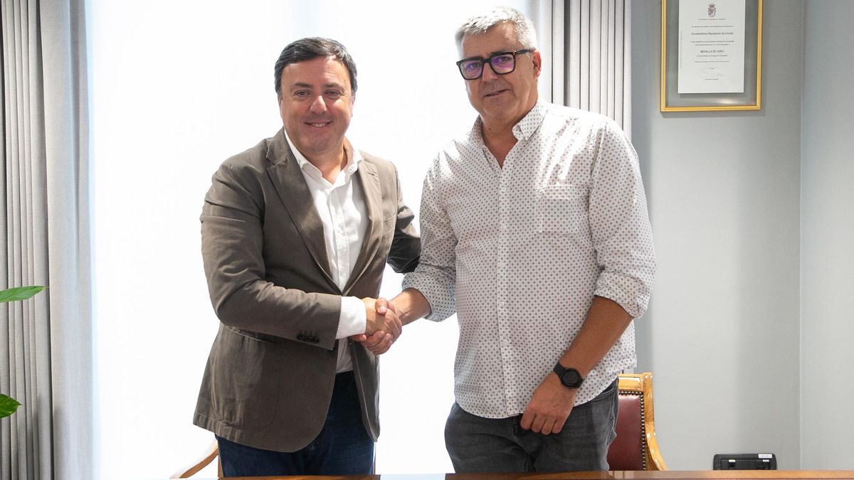 Valentín González e José Manuel Saborido asinaron un convenio de colaboración