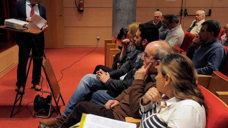 Wenceslao López, ayer, en el salón de actos de la biblioteca del Fontán.