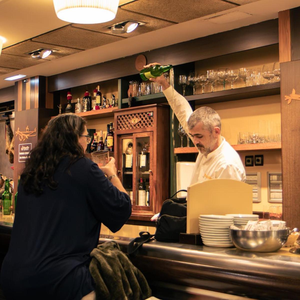 Escanciado de sidra en Ataulfo