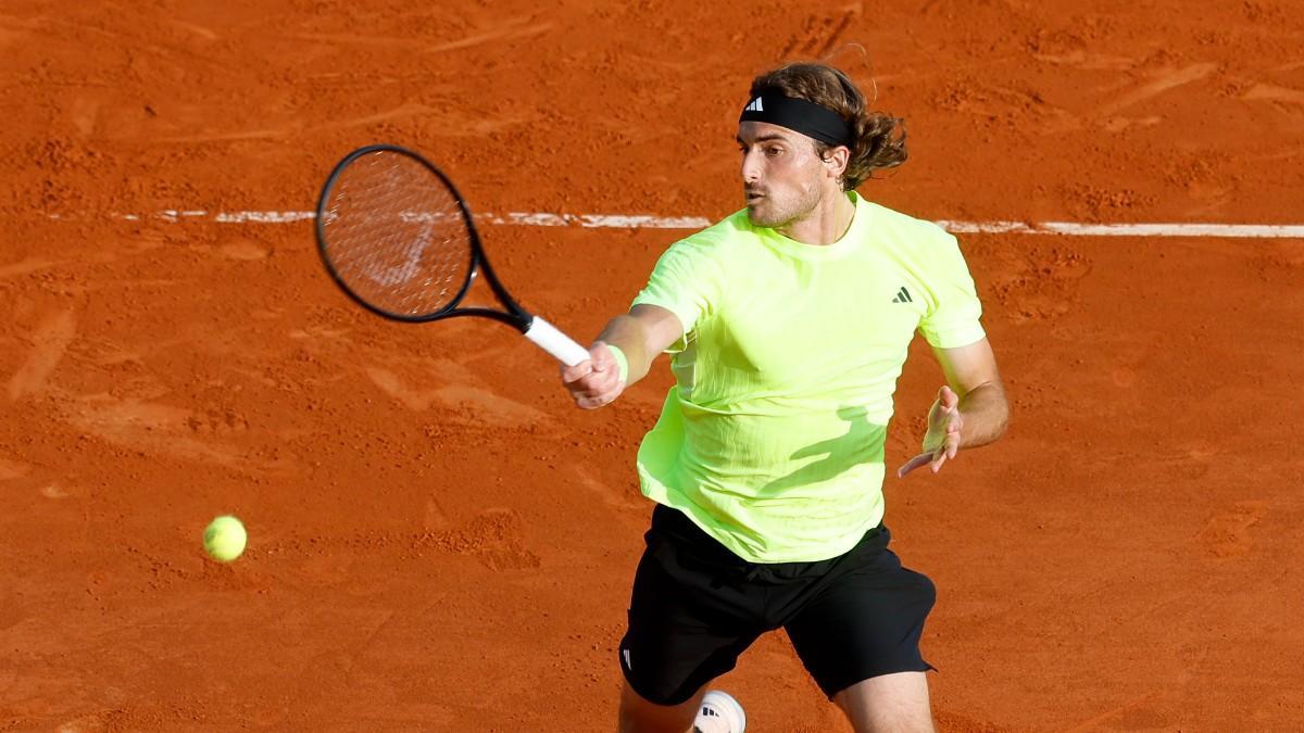 Tsitsipas, durante el partido