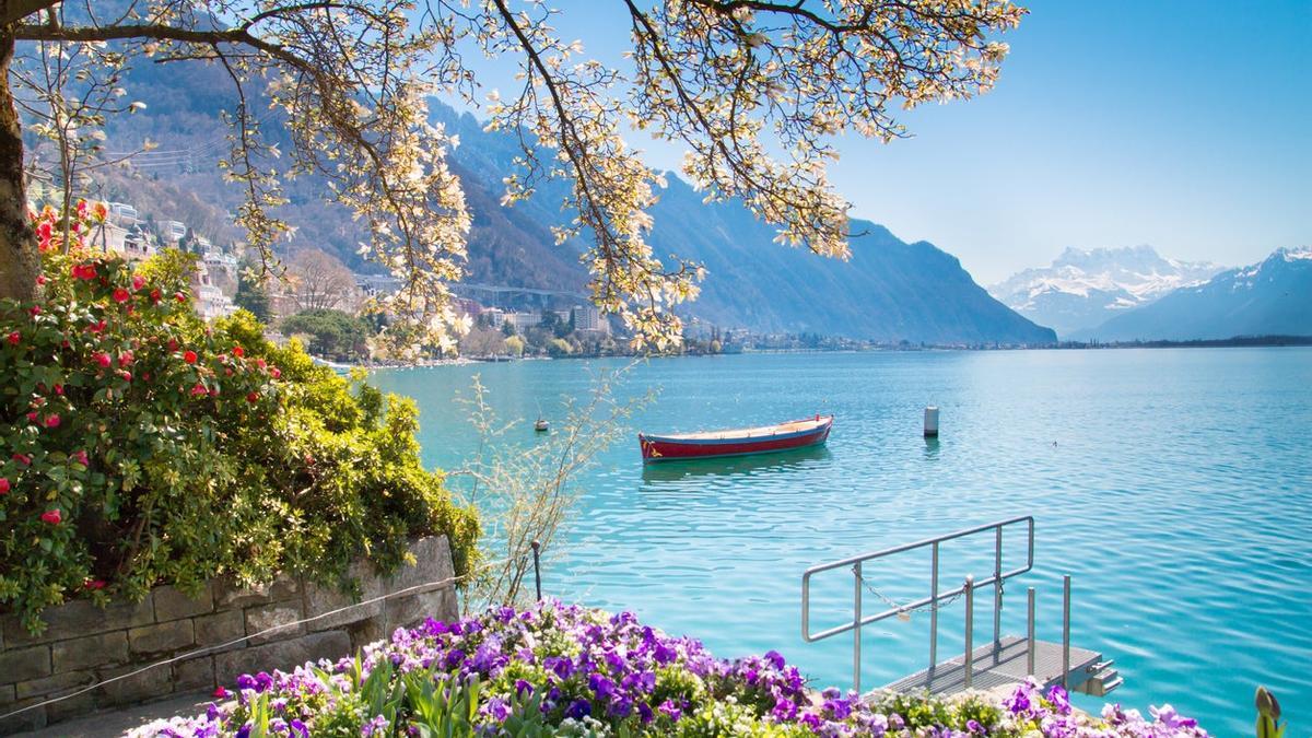 Montreux, Suiza, primavera