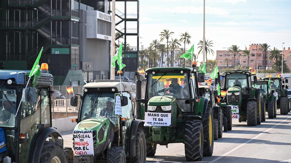 La tractorada contra el acuerdo de Mercosur arranca desde Elche