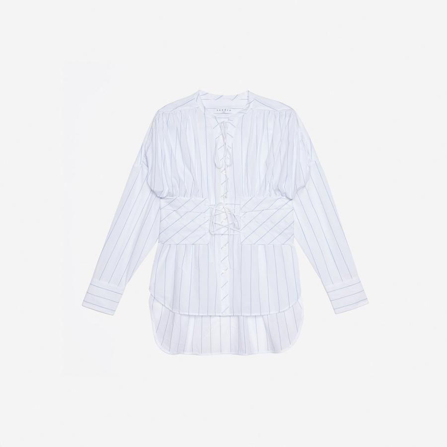 Primeras rebajas: camisa con corsé de Sandro