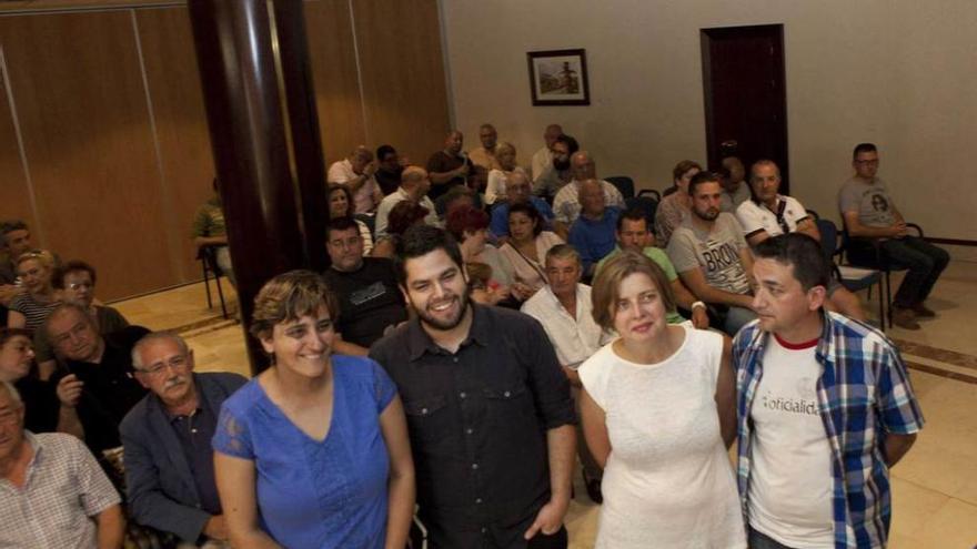 Por la izquierda, Ana Rivas, Rubén Rosón, Ana Taboada y Fernando Villacampa, ayer, en el Auditorio.